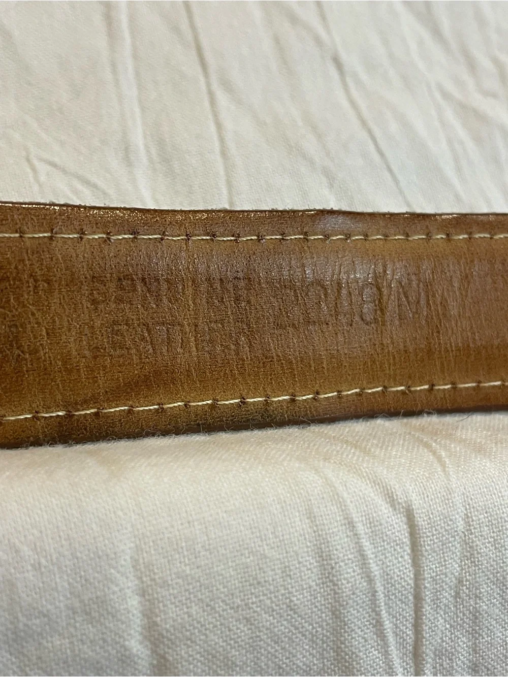 The Leather Shop Vintage Brown Unisex Leather Belt Made in England Size 31